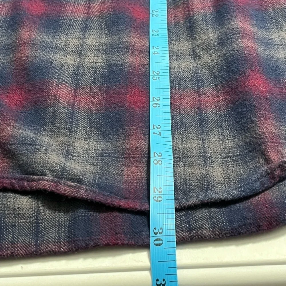 Woolrich Red and Blue plaid Casual Button Down Shirt 2XL